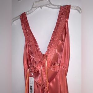 BNWT Floor length strappy coral dress